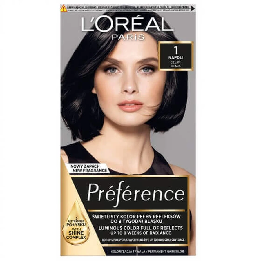 Фарба для волосся L'Oréal Paris Preference 1 Napoli Black: ціни та характеристики