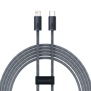 Cablu Baseus CALD000116 Lightning - USB-C PD 20W 480Mbps 2m - gri