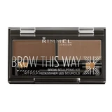 Rimmel Brow This Way Brow Sculpting Kit 002 Medium Brown, 1,3 г