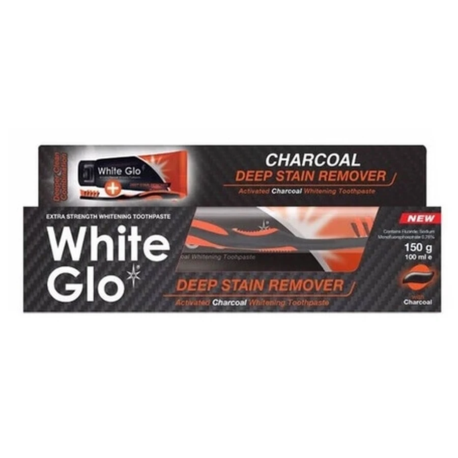White Glo, Чорна відбілююча зубна паста, 100 мл: ціни та характеристики