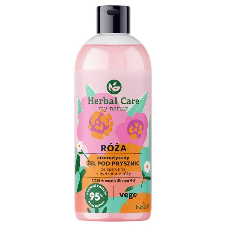 Гель для душу Farmona Herbal Care Rose зі спіруліною, 500 мл: ціни та характеристики