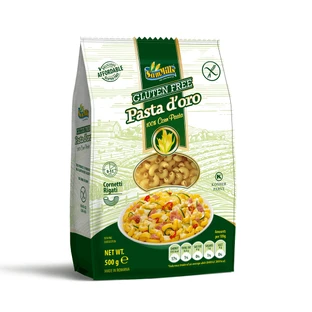 Безглютеновые кукурузные макароны (улитки) Pasta D'oro, 500 г, Sam Mills