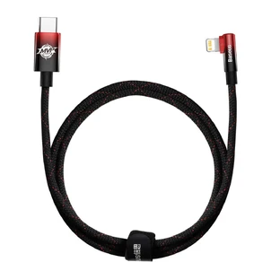 Baseus CAVP000220 кутовий Lightning - USB-C PD кабель 20W 480Mb/s 1m - червоний
