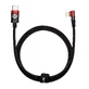 Baseus CAVP000220 кутовий Lightning - USB-C PD кабель 20W 480Mb/s 1m - червоний