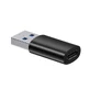 Baseus Ingenuity Series Mini адаптер USB 3.1 OTG la USB tip C negru (ZJJQ000101)