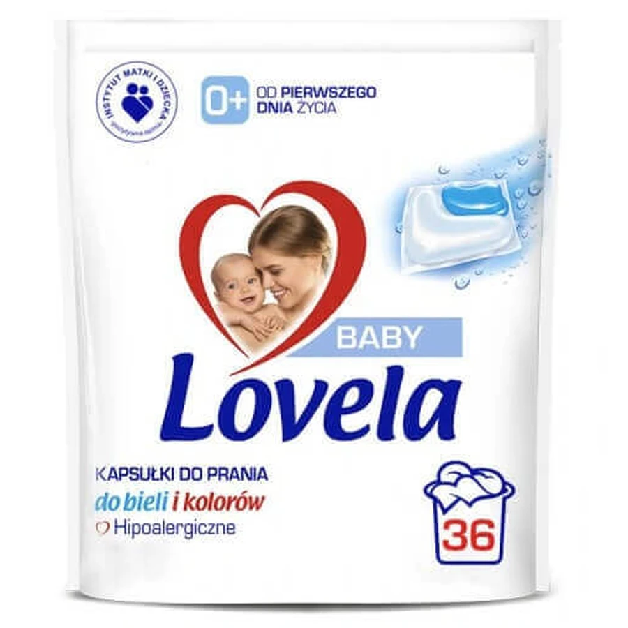 Капсулы для стирки цветного белья Lovela Baby гипоаллергенные, 36 шт.: цены и характеристики