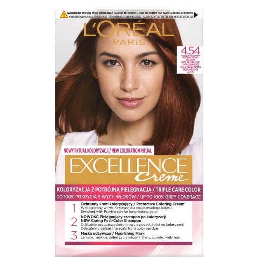 L Oreal Paris Excellence Colour 4.54 Красное дерево-медная береза: цены и характеристики