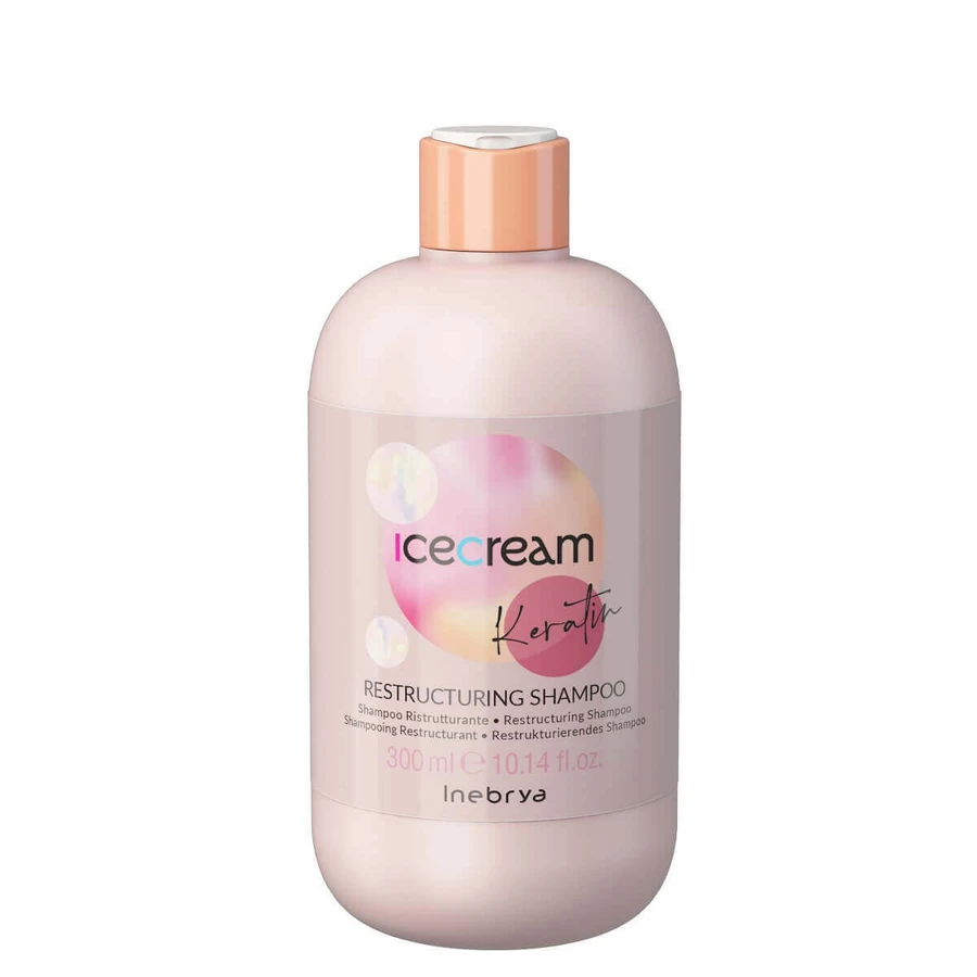 Inebrya Ice Cream Keratin Restructuring Hair Shampoo, 300 мл: ціни та характеристики