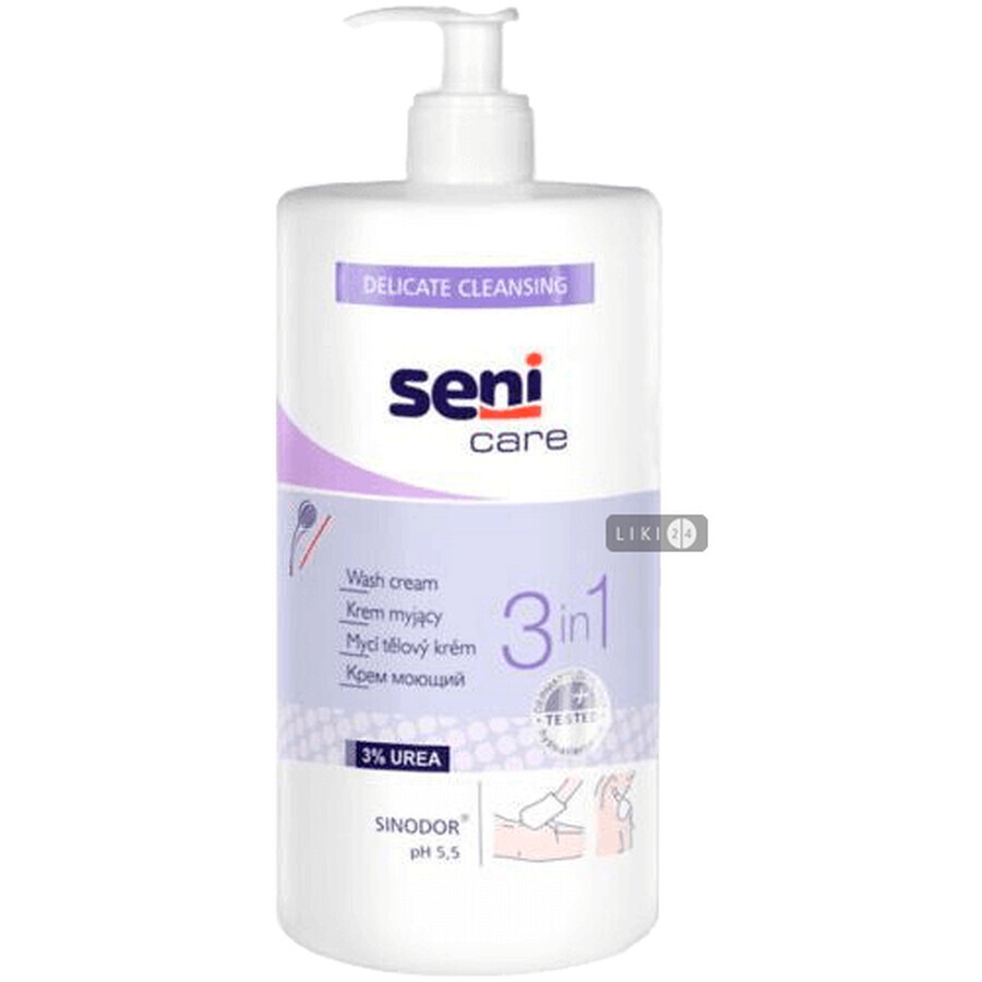 Крем-гель для душу 3в1 Seni Care миючий для тіла, 500 мл: ціни та характеристики