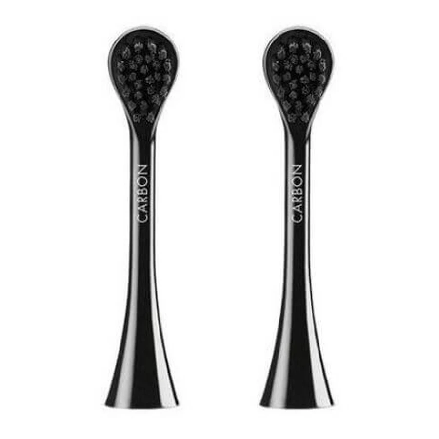 Curaprox, Black is White, Hydrosonic Carbon, Carbon Heads, 2 шт: ціни та характеристики
