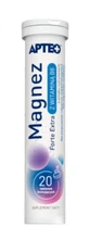 Apteo Magnesium Forte Extra з вітаміном B6, зі смаком лимона, 20 шипучих таблеток