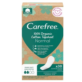 Трусики Carefree Panty Liners 100% Organic Cotton, 30 шт