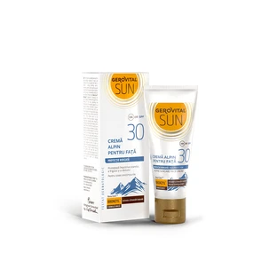 Альпійський крем для обличчя SPF30 Gerovital Sun, 30 мл, Farmec