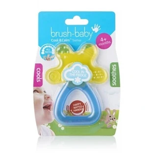 Прорізувач для зубів Brush-Baby Coool & Calm Cooling з брязкальцем для малюків від 4 місяців