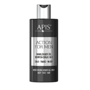 Apis Action For Men Зволожуючий гель для вмивання 3 в 1, 300 мл