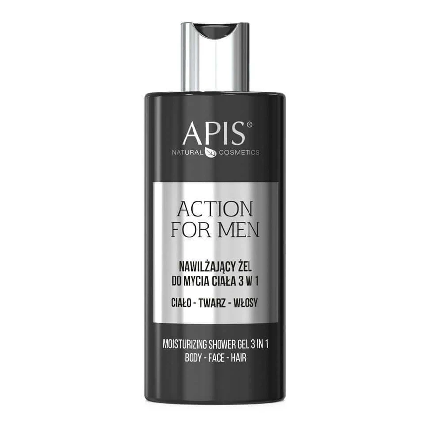 Apis Action For Men Зволожуючий гель для вмивання 3 в 1, 300 мл: ціни та характеристики