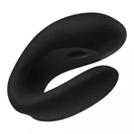 Satisfyer Double Joy, вибратор для пар с управлением от телефона, черный: цены и характеристики