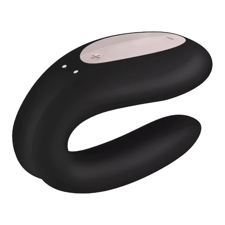 Satisfyer Double Joy, вибратор для пар с управлением от телефона, черный: цены и характеристики
