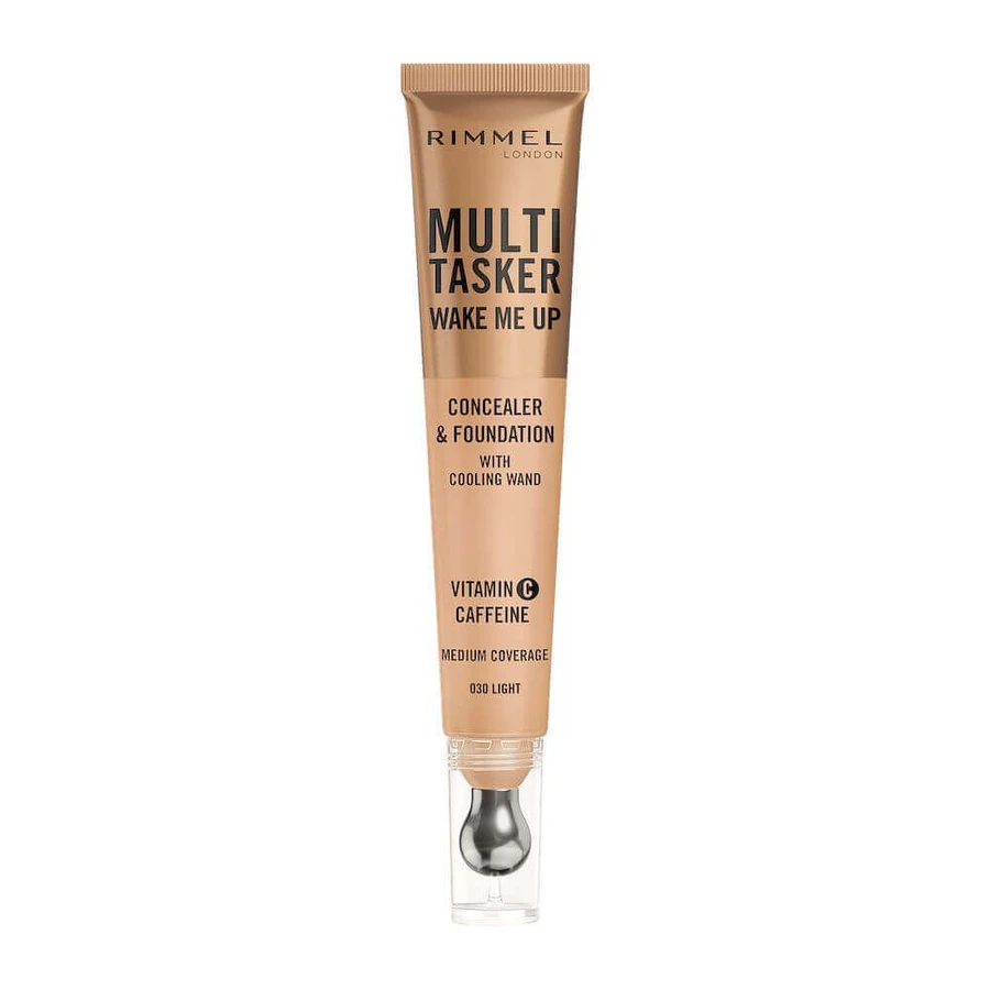 Rimmel Multi-Tasker Wake Me Up Corector illuminator cu aplicator masant 030 Light, 20 мл: цены и характеристики
