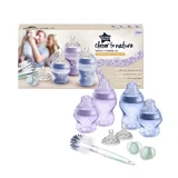 Tommee Tippee Closer To Nature Newborn Starter Kit пляшечка з соскою 0 м+, 150 мл x2 + Пляшечка з соскою 0 м+ 260 мл x2 + Щітка для пляшечок + Соска 0-6 м x2 + Соска для пляшечки 3 м+ x2