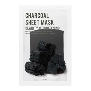 Eunyul Charcoal Sheet очищаюча маска з вугіллям, 22 мл
