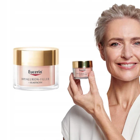 Eucerin Hyaluron-Filler+Elasticitate, крем для обличчя рожевого кольору, SPF 30, 50 мл: ціни та характеристики