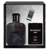 Туалетна вода Evaflor Whisky Black Op, 100 мл + Туалетна вода, 20 мл + Затиск для грошей