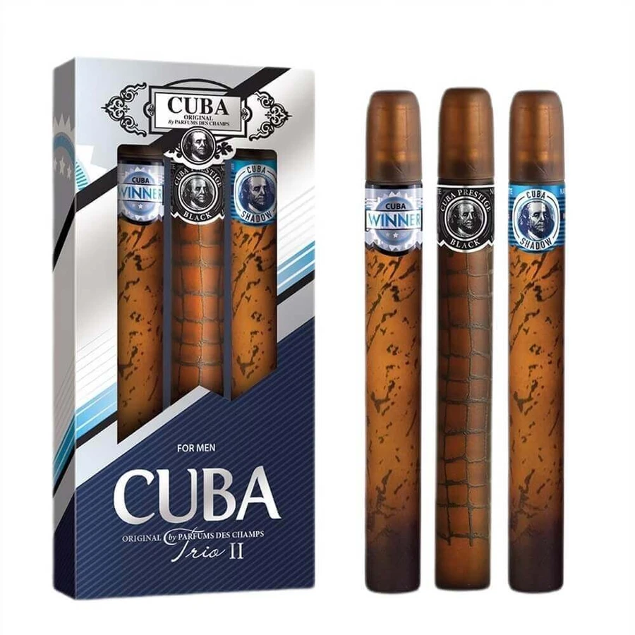 Туалетна вода Cuba Original Cuba Trio II Set Shadow 35 мл + Туалетна вода Winner 35 мл + Туалетна вода Prestige Black 35 мл: ціни та характеристики