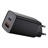 Baseus GaN2 Lite Fast Wall Charger 65W USB / USB Type C Quick Charge 3.0 Power Delivery (нітрид галію) чорний (CCGAN2L-B01)