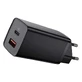 Baseus GaN2 Lite Fast Wall Charger 65W USB / USB Type C Quick Charge 3.0 Power Delivery (нітрид галію) чорний (CCGAN2L-B01)