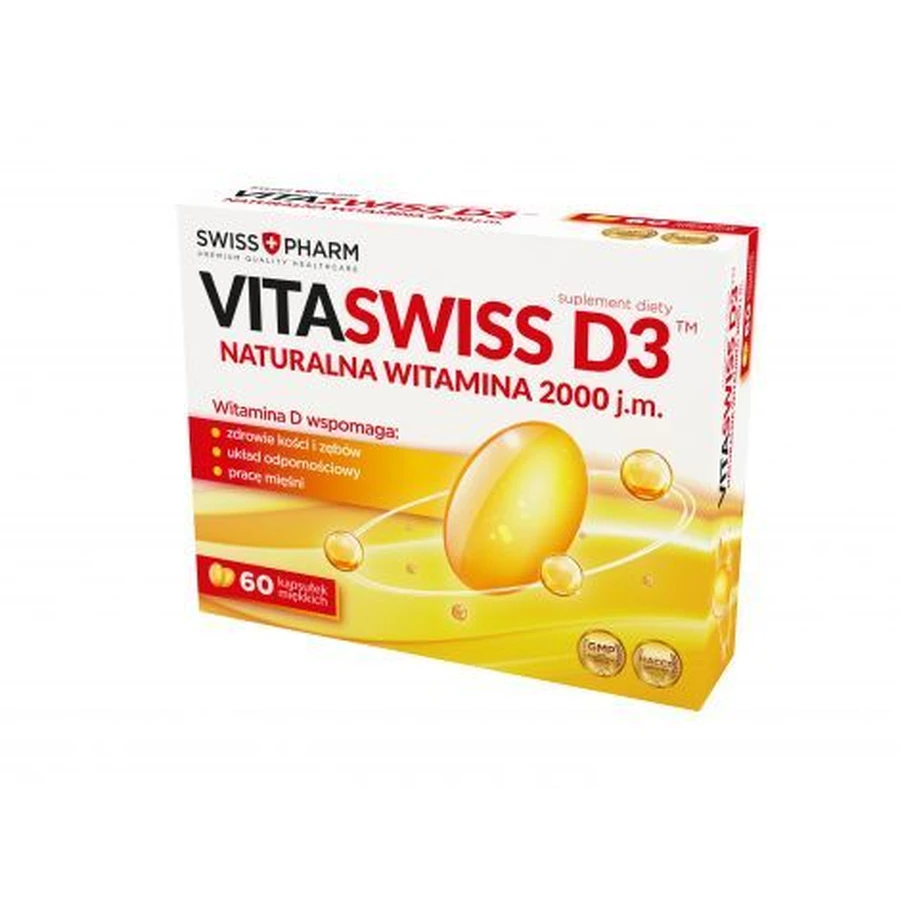 Vitaswiss D3 2000 МЕ 60 капсул: цены и характеристики