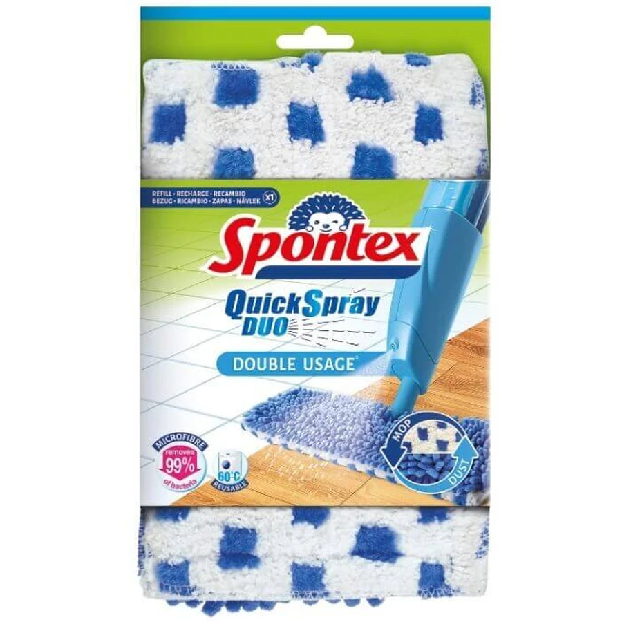 Вставка для швабры Spontex Quick Spray Duo из микрофибры, 2 шт.: цены и характеристики