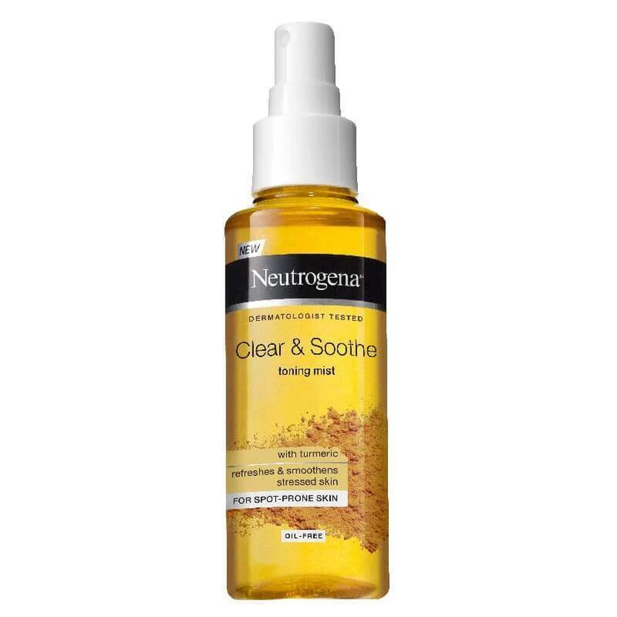 Neutrogena Clear amp; Soothe Face Mist cu turmeric, 125 мл: цены и характеристики