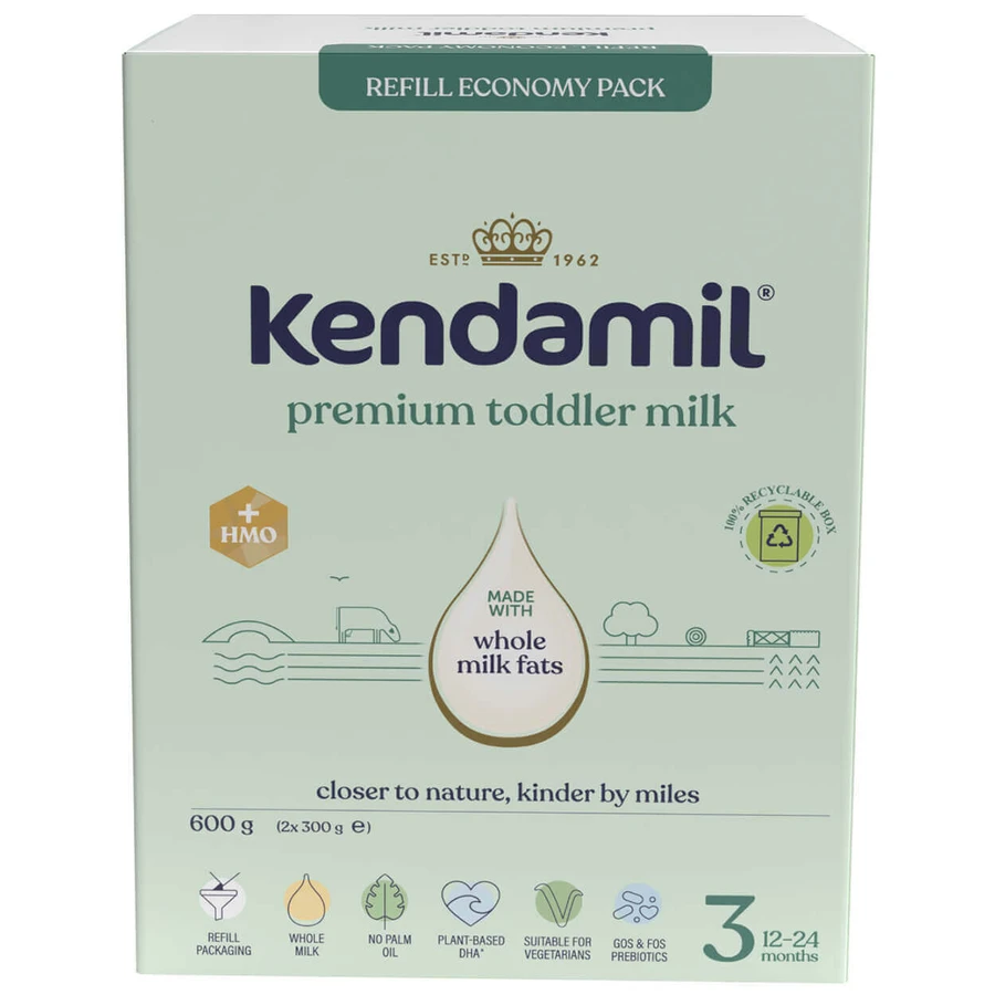 Сухая молочная смесь Kendamil Premium 3 HMO+ Junior Milk для детей от 12 месяцев, 600 г: цены и характеристики