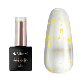 Silcare maniMORE DOT Top coat pentru unghii galben, 10 g