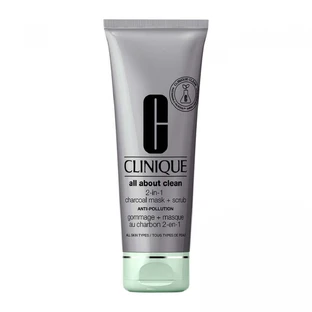 Clinique All About Clean 2-в-1 Очищающая маска для лица с древесным углем, 100 мл