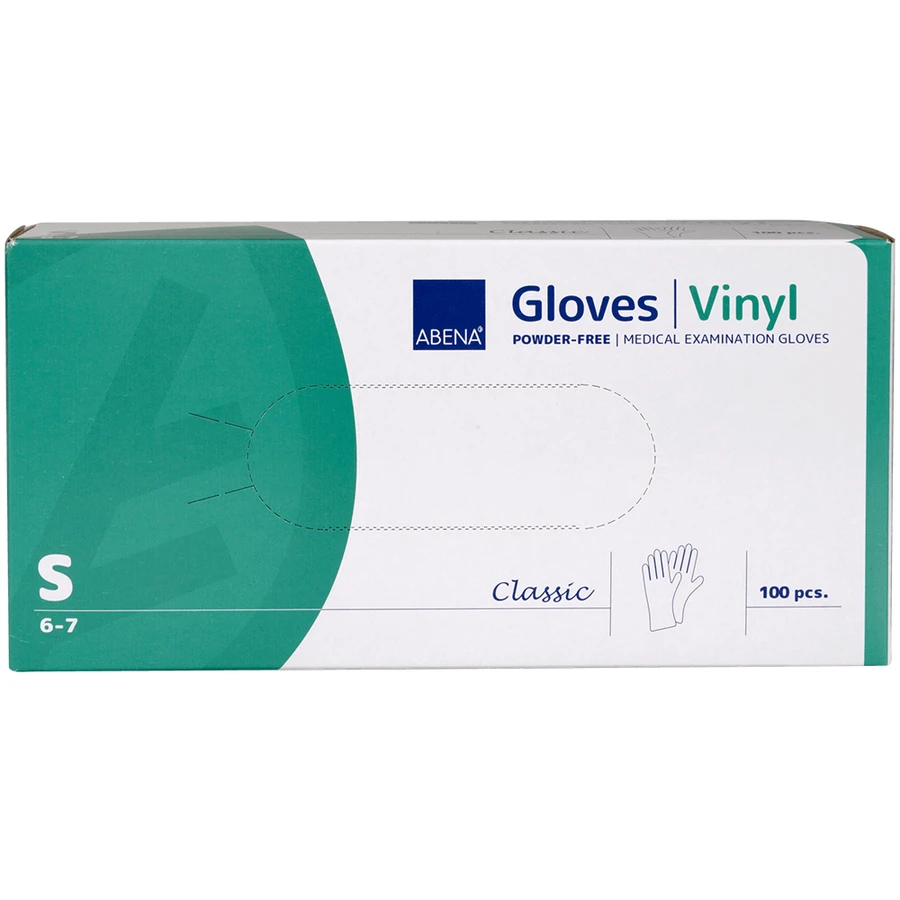 Abena, mănuși de vinil, nesterile, fără pudră, mărimea S, 100 bucăți: цены и характеристики