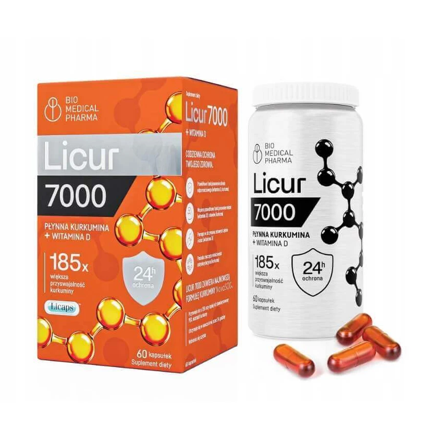 Licur 7000 + Вітамін D, 60 капсул: ціни та характеристики