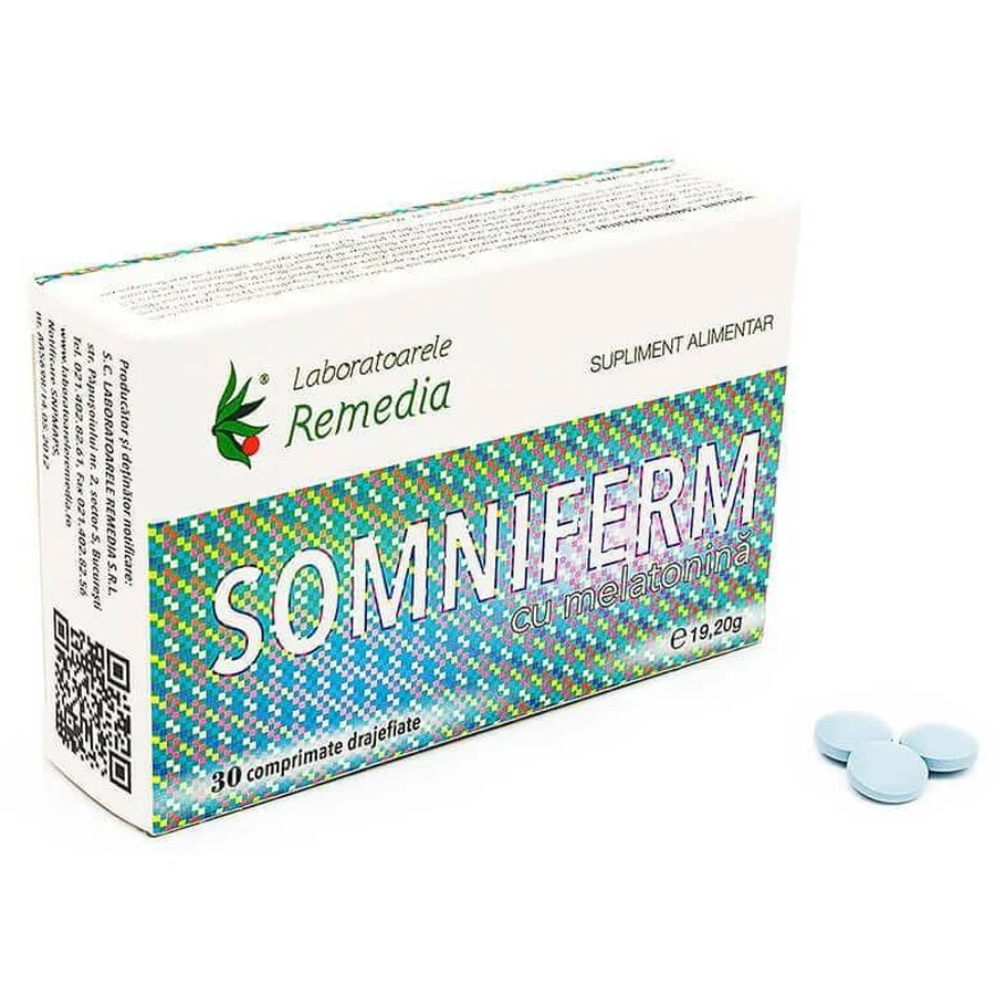 Сомниферм+Мелатонин Remedia Somniferm+Melatonina, 30 таблеток: цены и характеристики