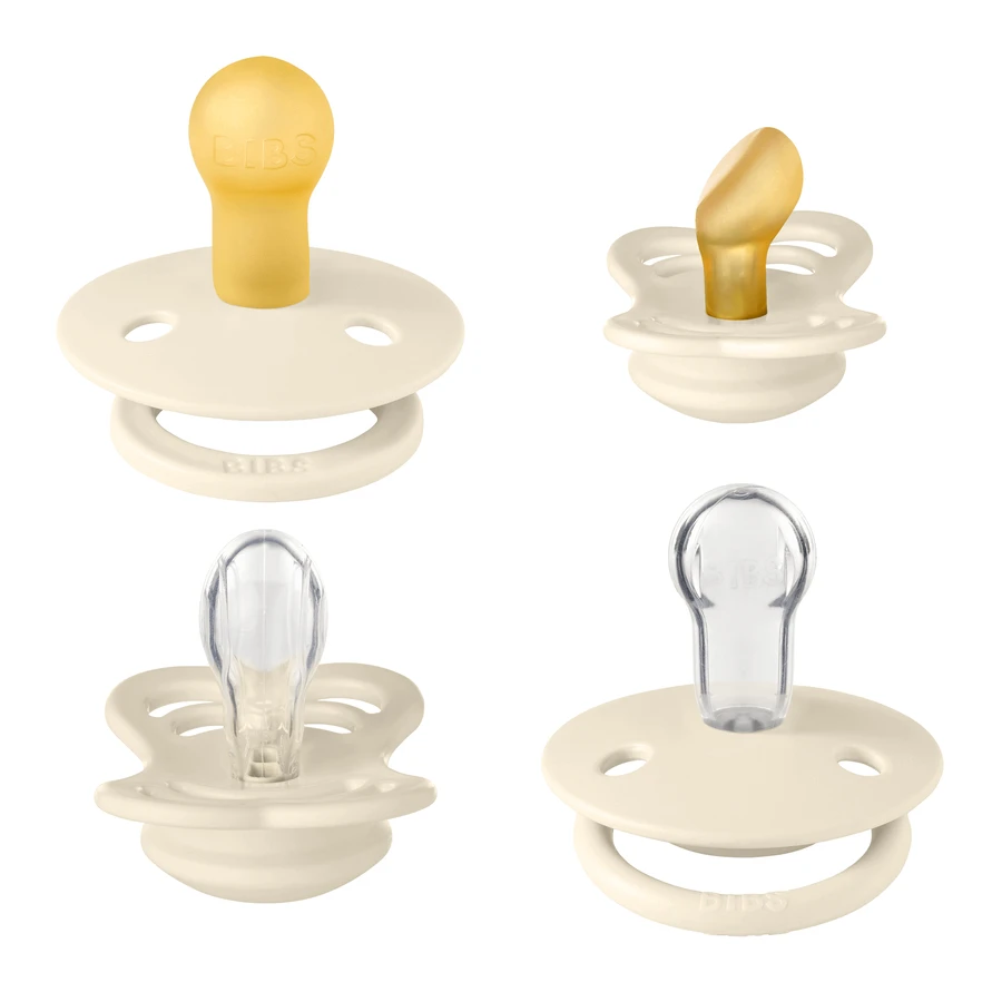 Комплект нагрудников Try-It Collection, manechine, cauciuc și silicon, mărimea 1, 0-6 luni, Ivory, 4 bucăți: цены и характеристики