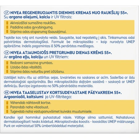 Nivea Антиморщинный + восстанавливающий дневной крем SPF15 55+, 50 мл: цены и характеристики