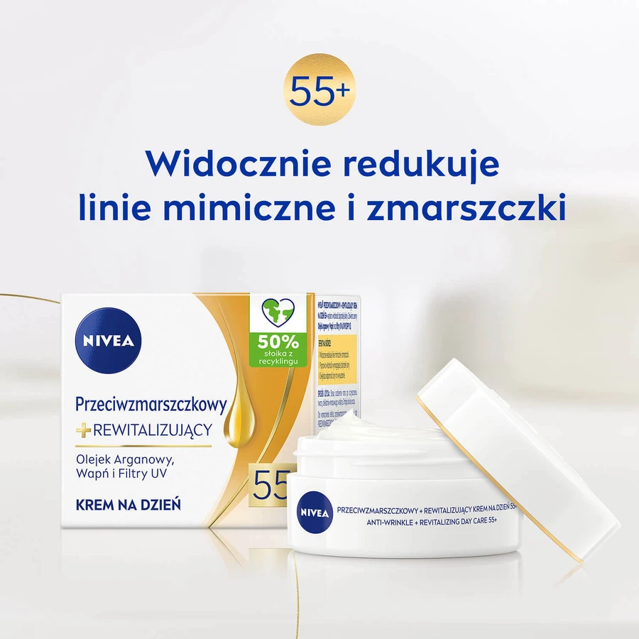 Nivea Антиморщинный + восстанавливающий дневной крем SPF15 55+, 50 мл: цены и характеристики