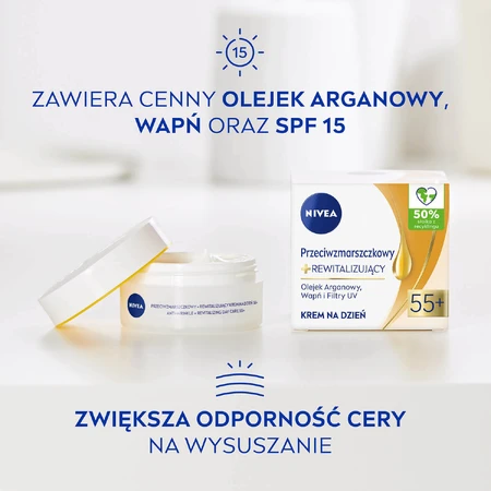 Nivea Антиморщинный + восстанавливающий дневной крем SPF15 55+, 50 мл: цены и характеристики