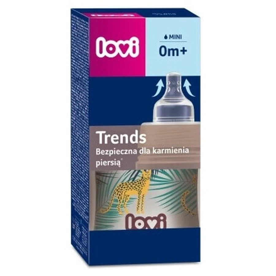 Пляшечка Lovi Baby Bottle Trends Jungle Vibes 0 м+ 21/593 120 мл: ціни та характеристики