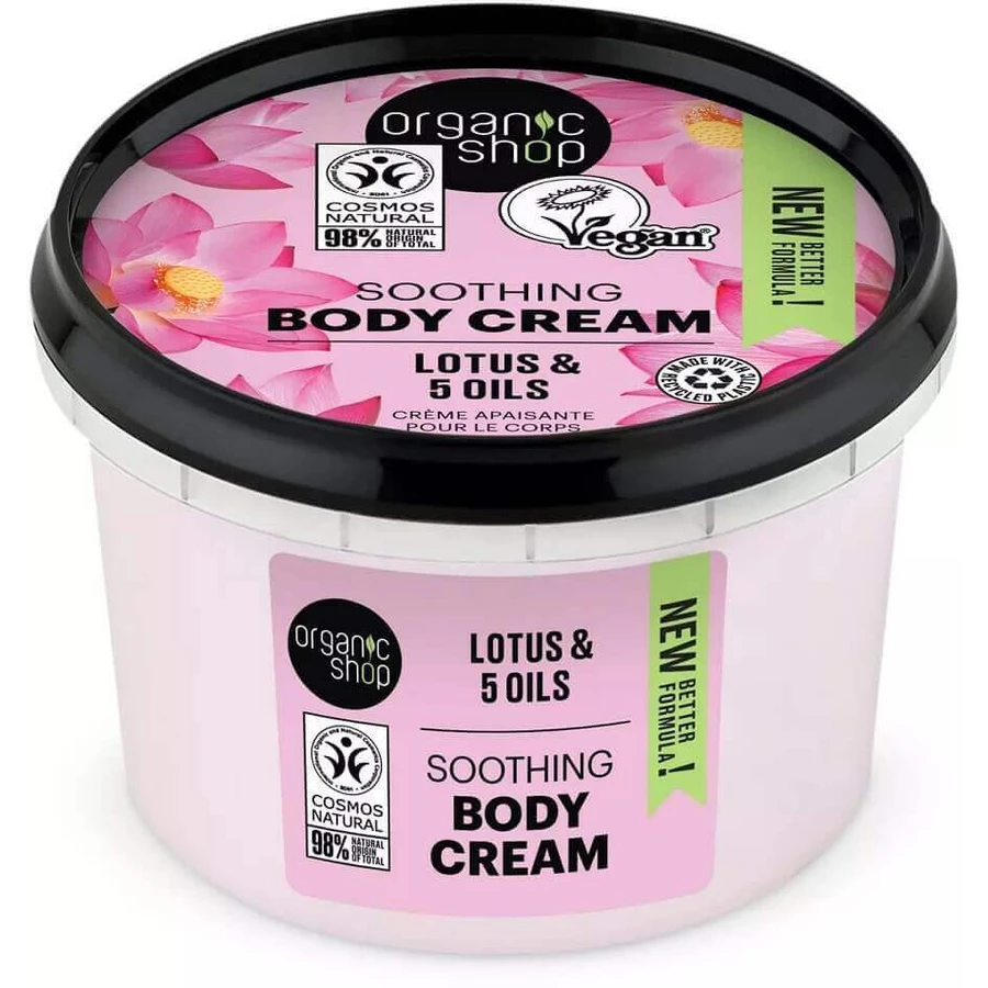 Крем для тела «Лотос и 5 масел» Organic Shop, 250 мл: цены и характеристики