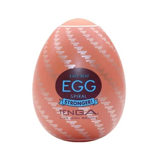 Одноразовий яйцеподібний мастурбатор Tenga Easy Beat Egg Spiral Strober