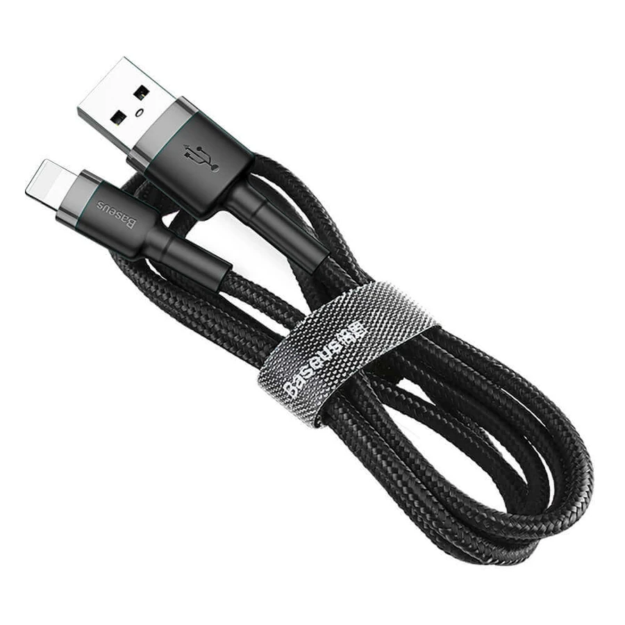 Кабель Baseus Cafule USB-A / Lightning 1.5A QC 3.0 2 м - чорний: ціни та характеристики