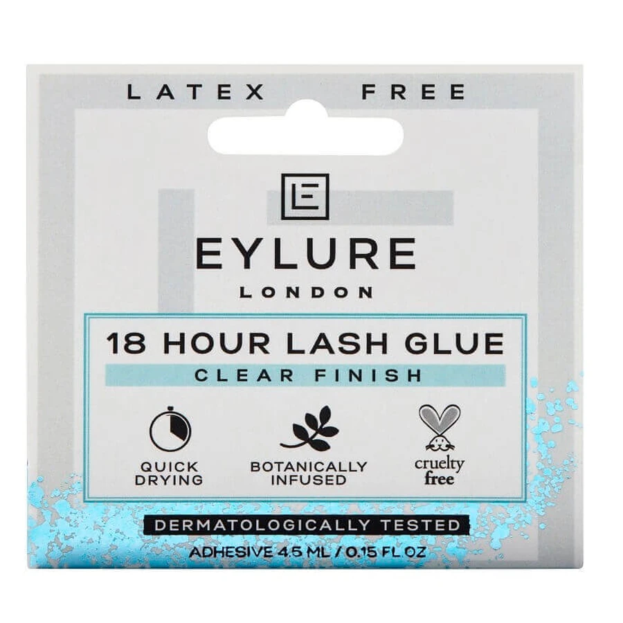 Eylure 18 Hour Lash Glue Безлатексний прозорий клей для вій, 4,5 мл: ціни та характеристики
