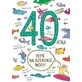 Открытка A5 40TH BIRTHDAY