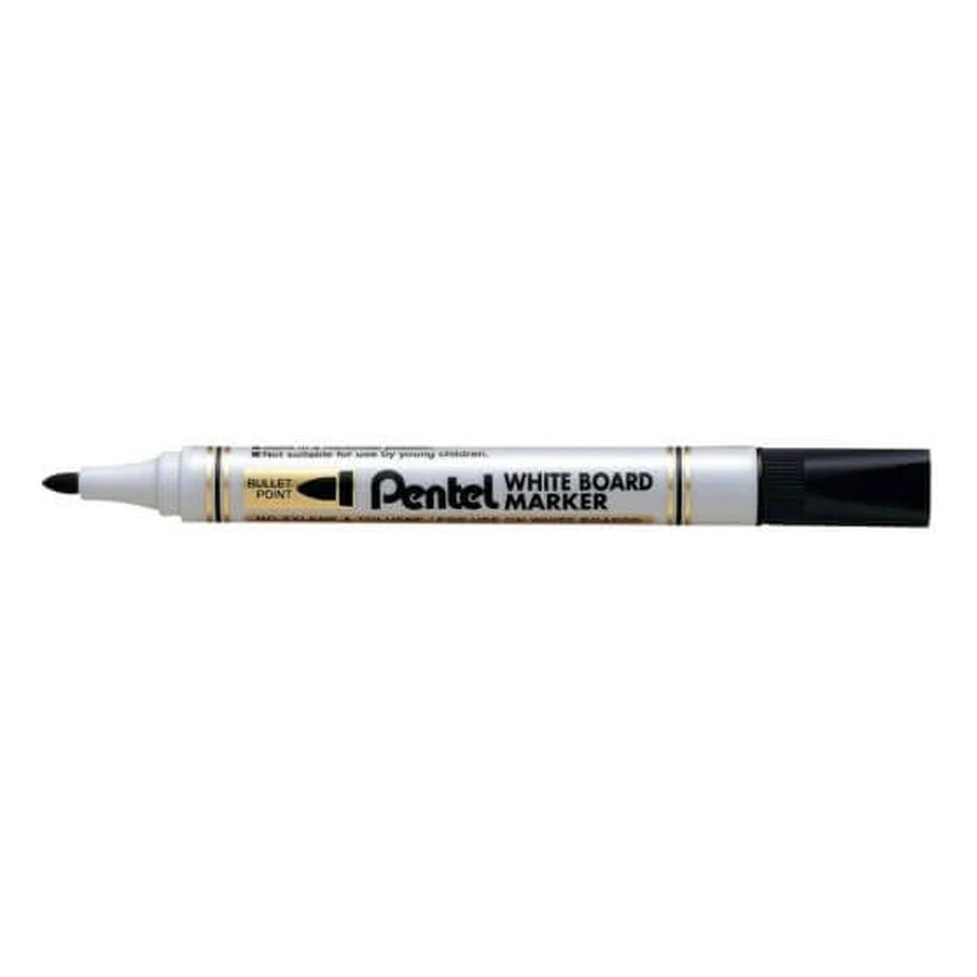 Pentel, маркер для белой доски, черный: цены и характеристики
